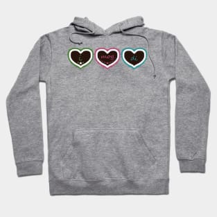 I Mog Di - German Gingerbread Hearts Hoodie